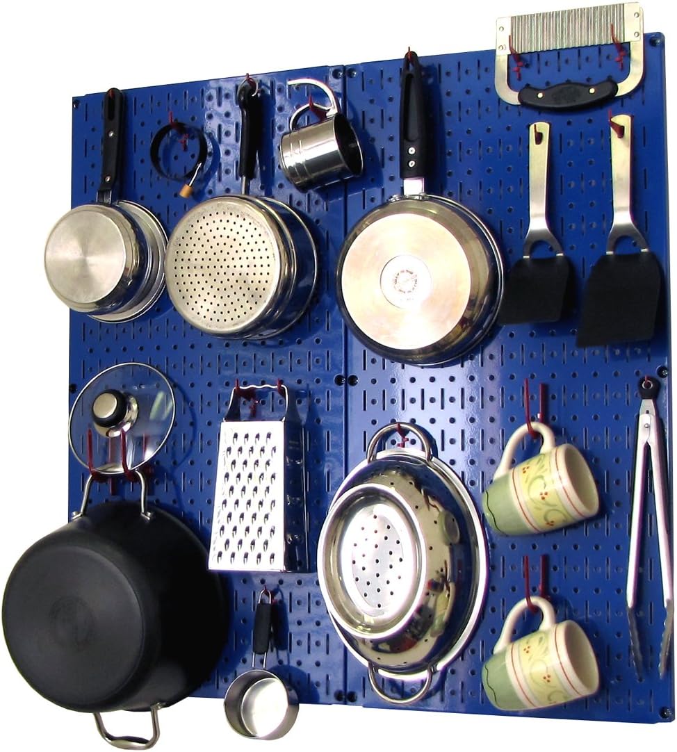 White Pegboard Storage and Organization Kit with Accessories Pack of 2 A9916