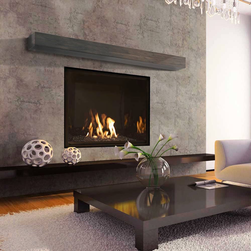 60x22 Grey Mantel Shelf L776