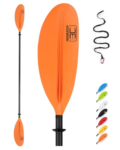 Carbon Fiber Kayak Paddle 90.5in/230cm with Paddle Leash G217