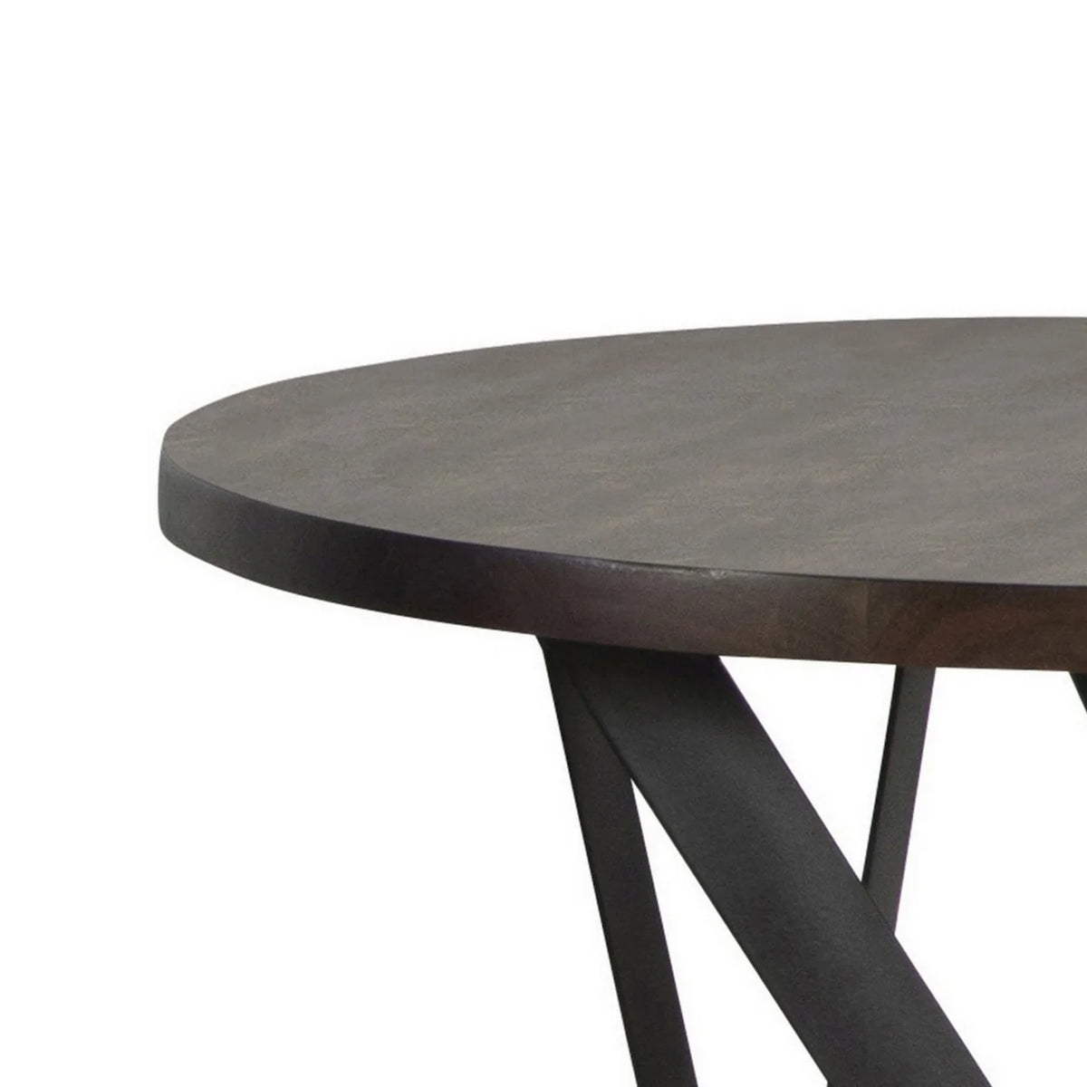 24 Inch Round Acacia Wood Side End Table L291