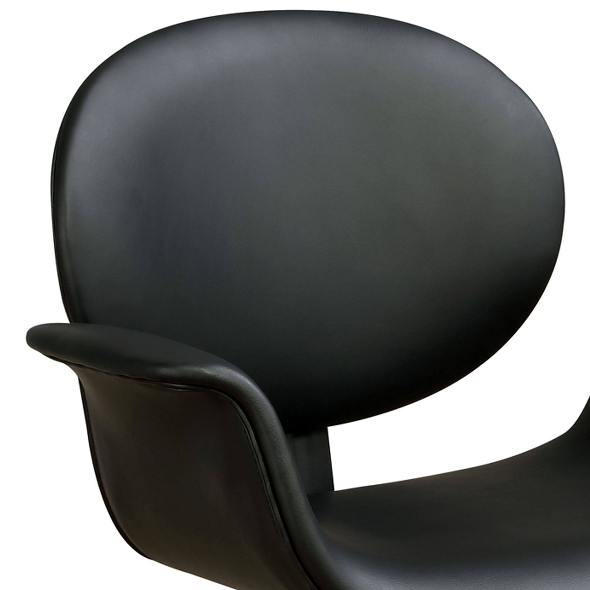 Black Metal Wooden Office Arm Chair E1183
