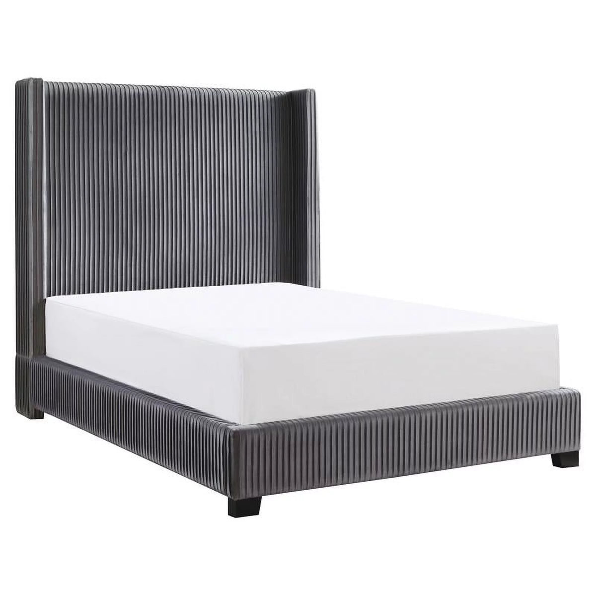 Velvet Full Upholstered Bed Q62885