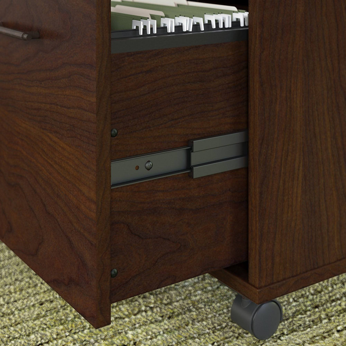48W Writing Desk with 2 Drawer Mobile File Cabinet P816832
