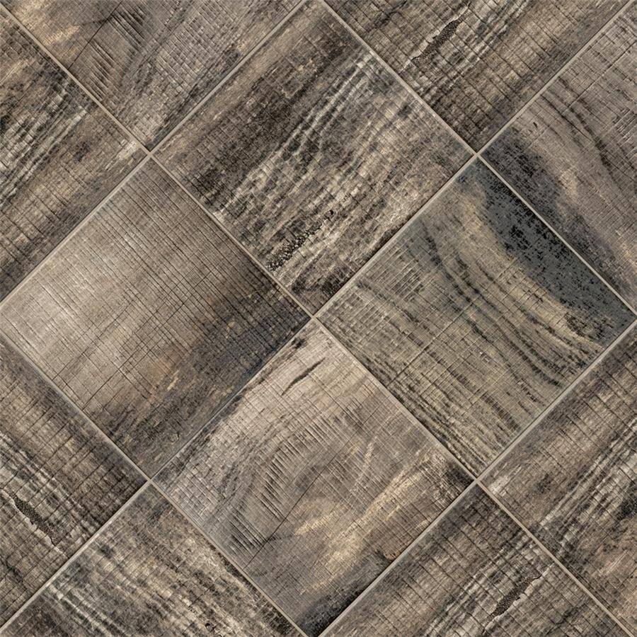 Textured Wood Timber Brown Floor and Wall Tile C681381