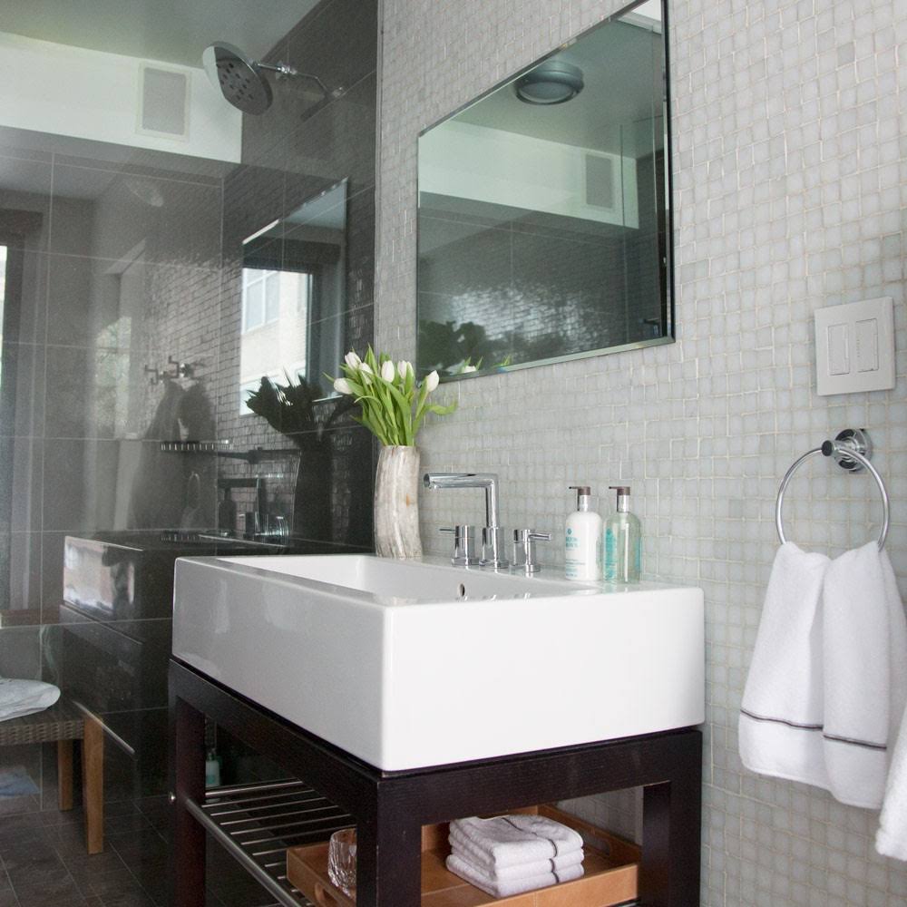 Polished Chrome Neo Widespread Bathroom Faucet Q72499