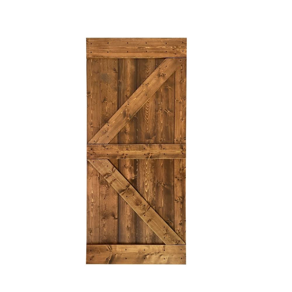 Pre Assembled Solid Pine Wood Interior Sliding Barn Door Slab H64423