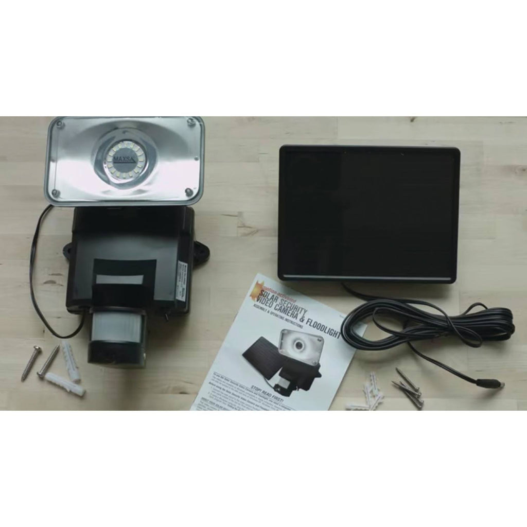 Solar Powered Security Video Camera Floodlight E71631