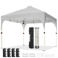 10x10 Pop Up Canopy Tent with Wheeled Bag, White X62041