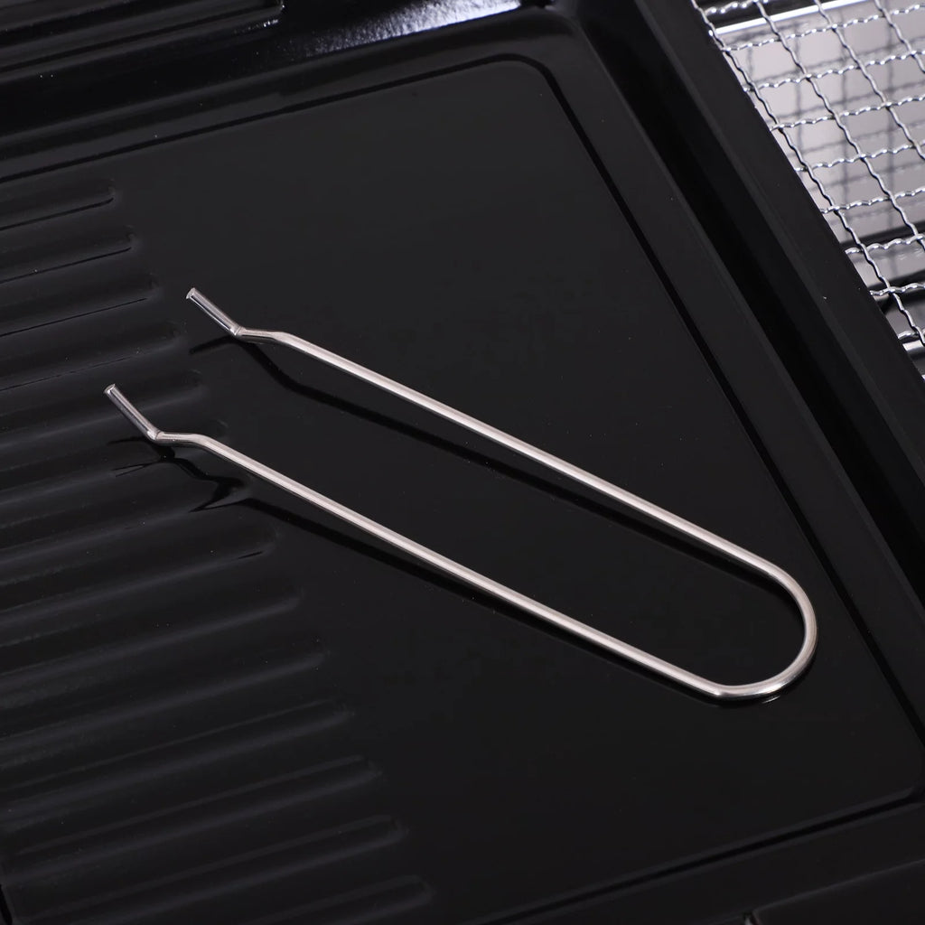 Portable Folding Charcoal BBQ Grill Stainless Steel B8764
