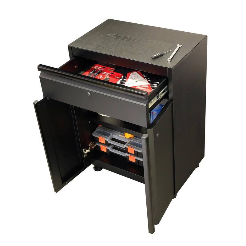 6-Piece Welded Steel Garage Storage System in Black A327