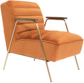Orange Velvet Accent Chair B122579
