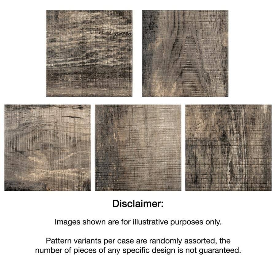 Textured Wood Timber Brown Floor and Wall Tile C681381