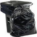 500 Pack Black Poly Heavy Duty Trash Bags 33 Gal V821