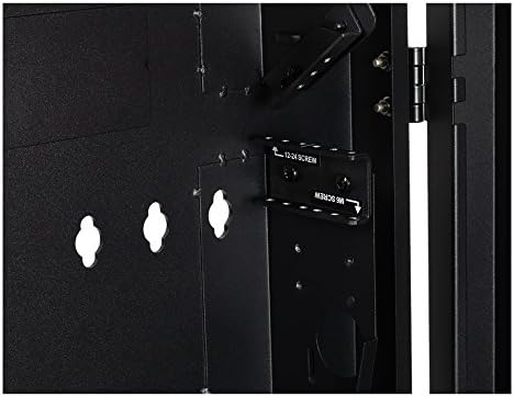 2U Vertical Wall Mount Enclosure Cabinet Black L695847