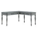 L-Shape Engineered Wood Desk with Power Z57079