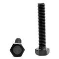 M14 x 2.00 x 70 mm Coarse Thread DIN 933 Class 10.9 Hex Cap Screw Alloy Steel Black Oxide Pk 100 W2368