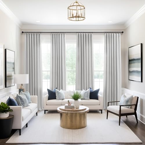 Sheer Linen Blended Curtains Q7938