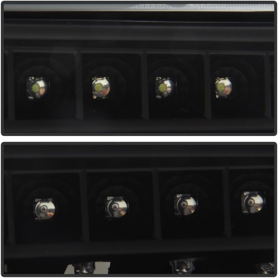 Black 1999-2006 GMC Sierra Yukon XL Headlights LED Parking Bumper Signal Lights S632325