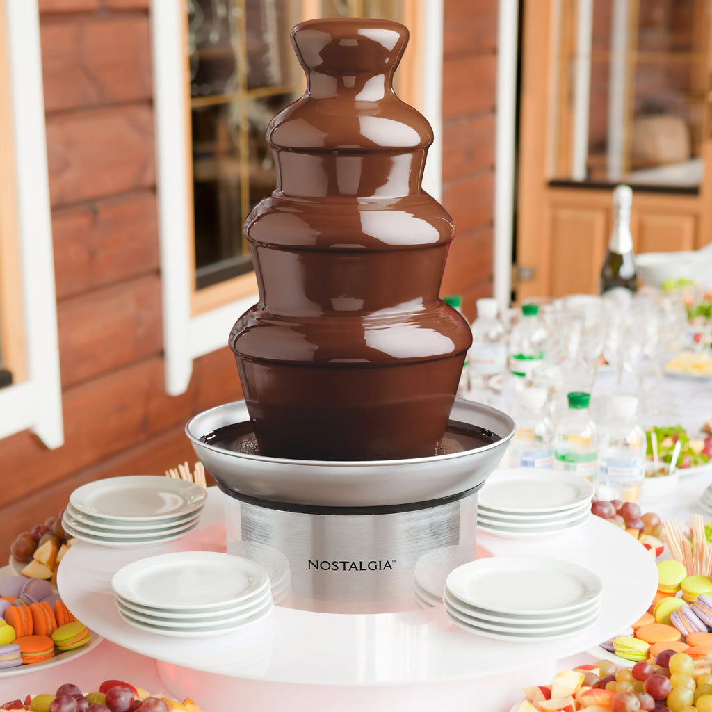 4-Tier Stainless Steel Chocolate Fondue Fountain I4278