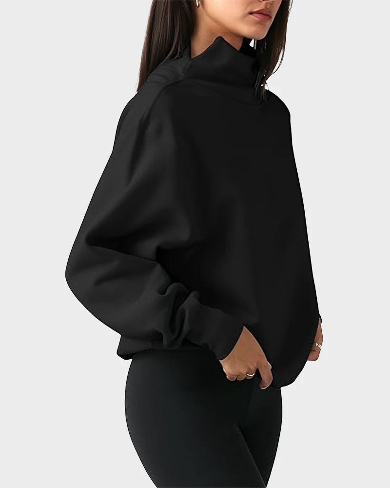 Oversized Turtleneck Sweatshirt A854