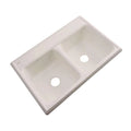 33 in. Double Bowl Acrylic Kitchen Sink B9600