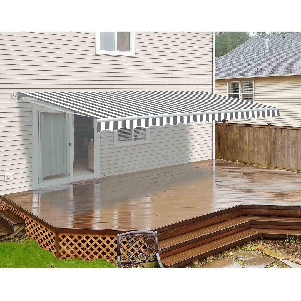 20' x 10' Retractable Motorized Patio Awning L867