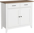 Ivory White Kitchen Storage Cabinet with Drawers and Doors Z8363
