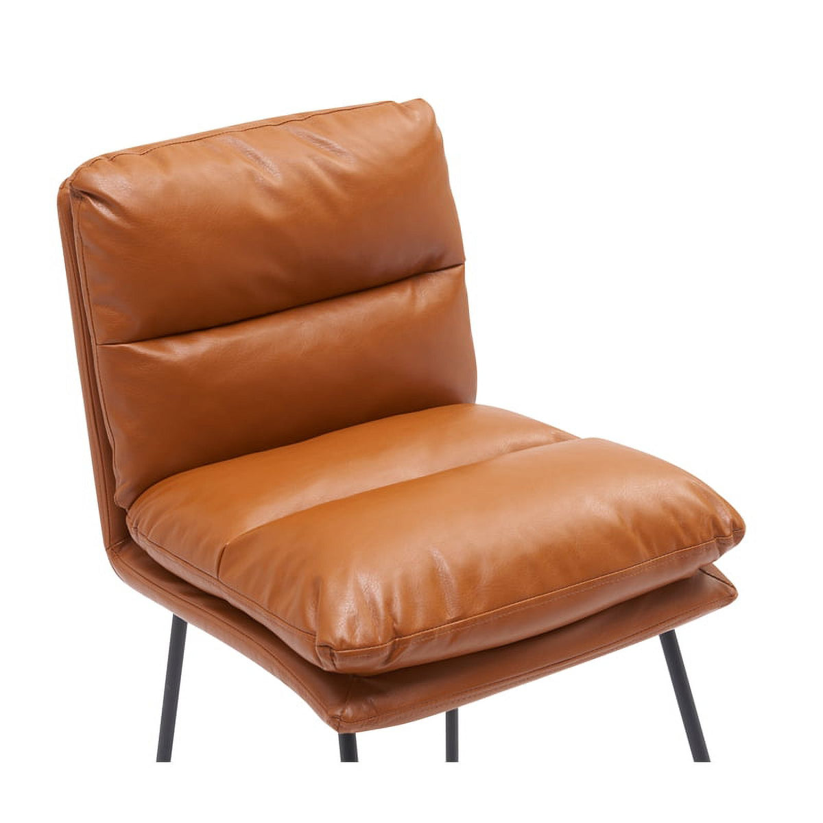 Tan Faux Leather Counter Stool (Set of 2) I13504