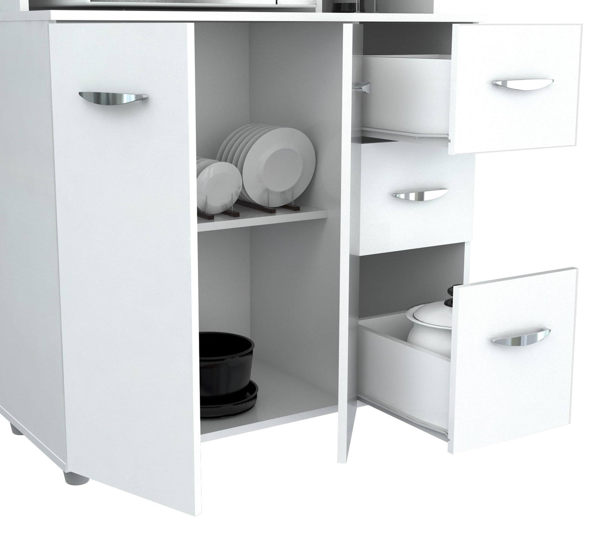 White Kitchen Storage Cabinet G656