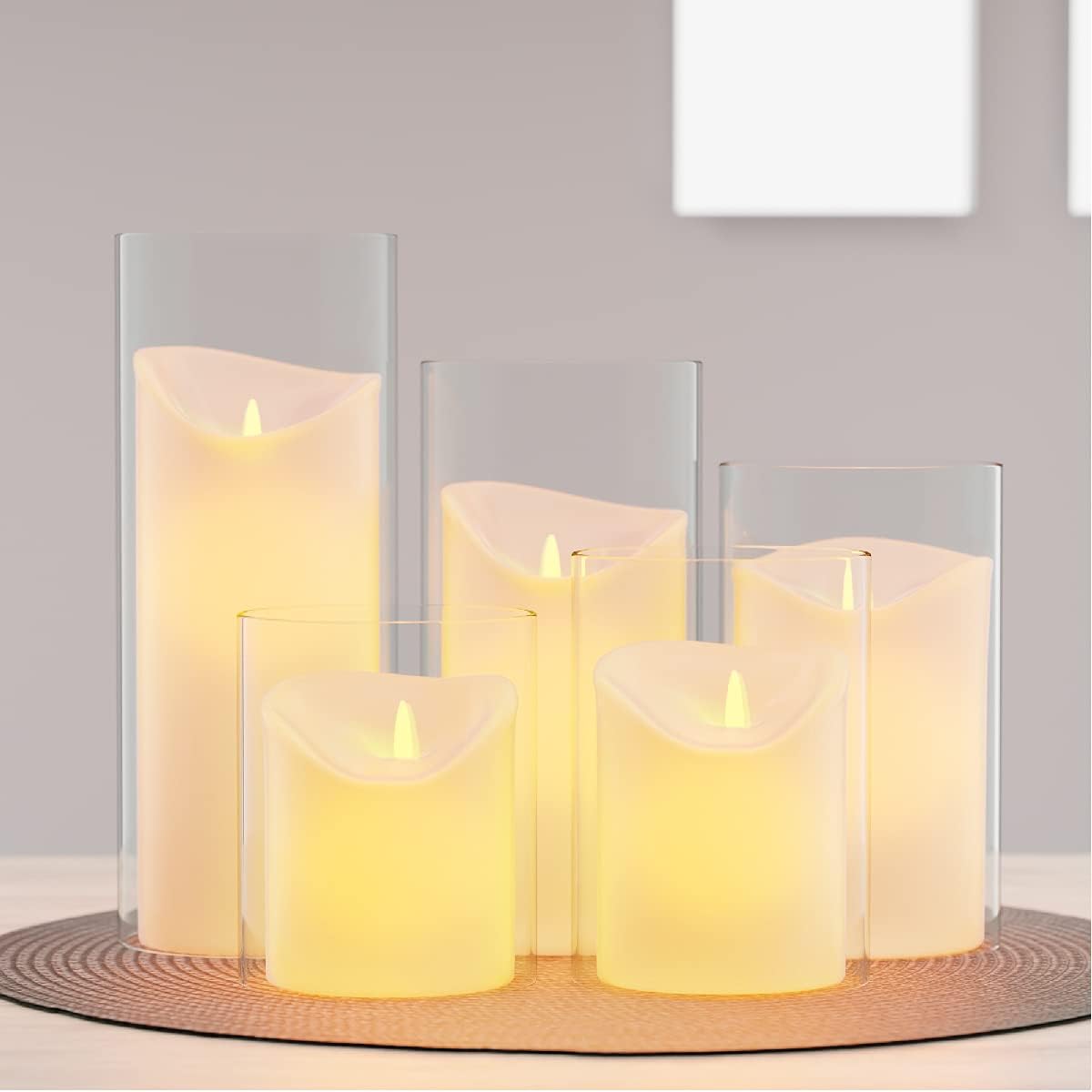 Clear Borosilicate Glass Candle Holder Z42758