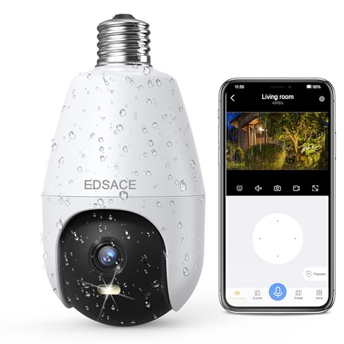 5G Light Bulb Security Camera with Auto Tracking C356