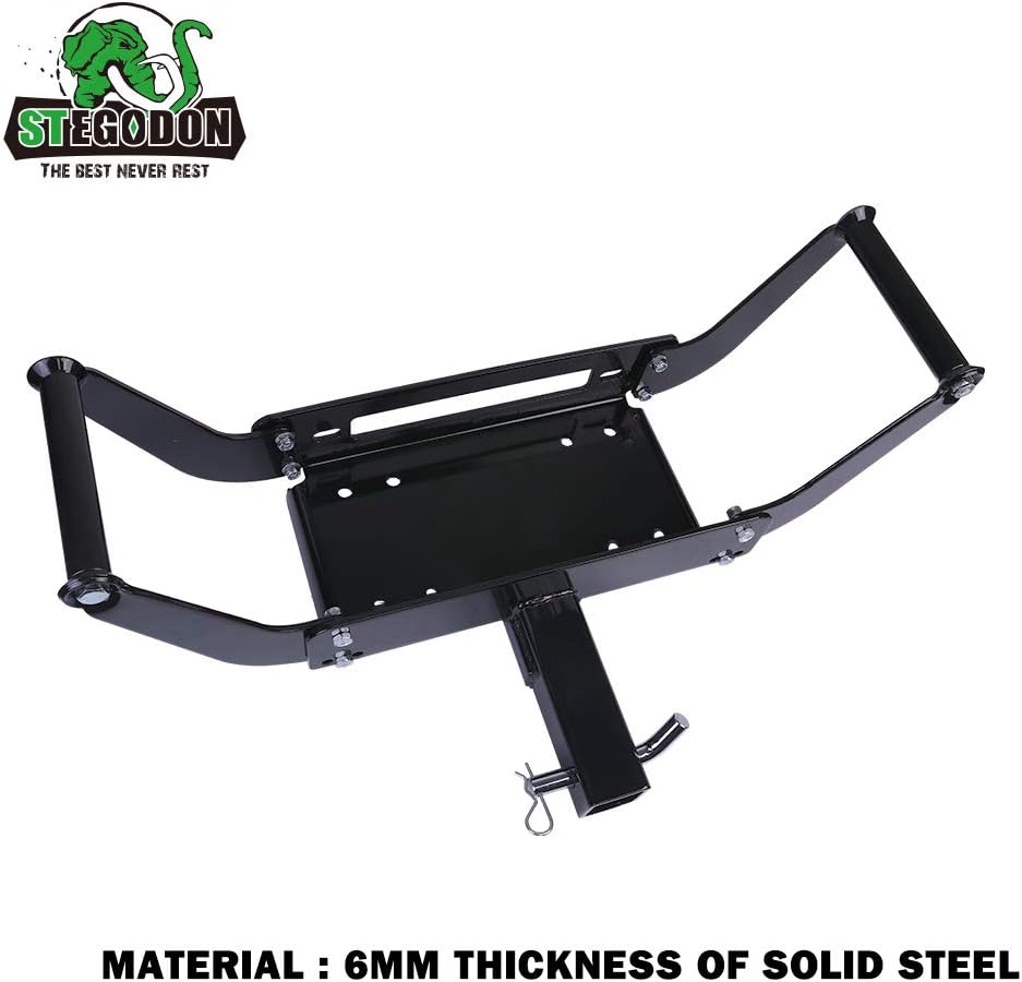 Winch Mounting Plate Cradle Bracket 8000lbs-13000lbs Capacity Foldable Pack of 2 B310