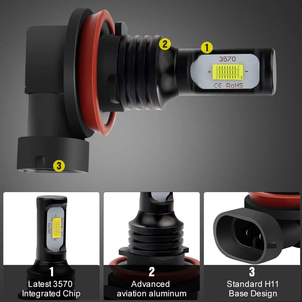 H9 H11 High/Low Beam Headlights T265