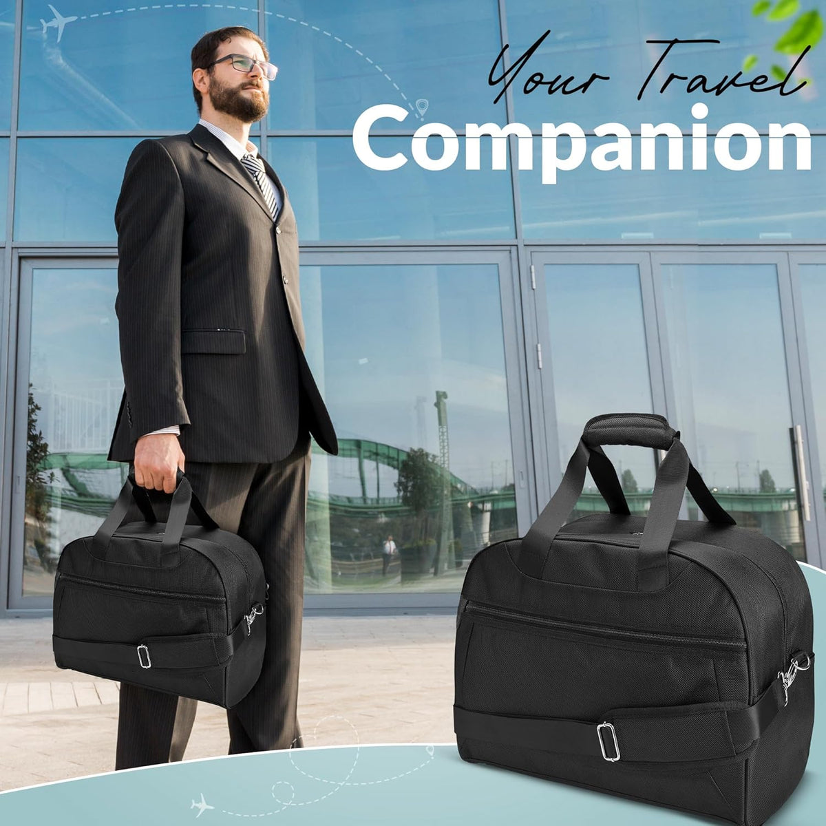 Nylon Underseat Carry-On Duffel Bag S49212