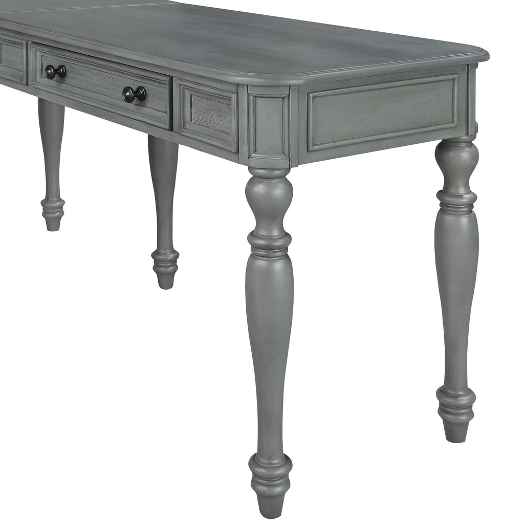 L-Shape Engineered Wood Desk with Power Z57079