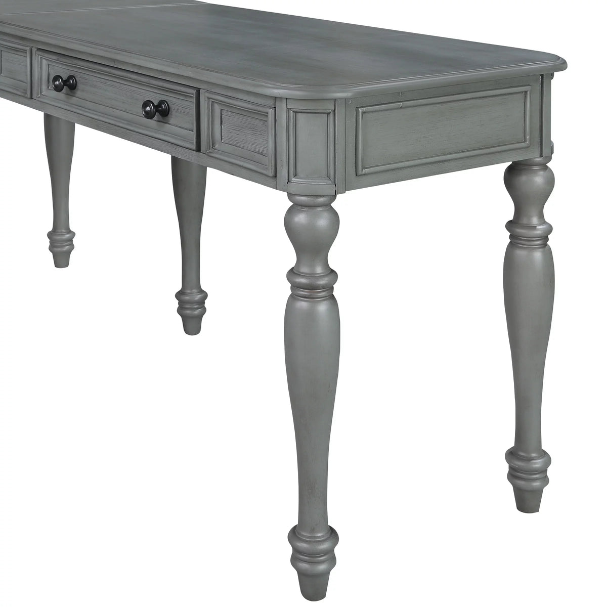 L-Shape Engineered Wood Desk with Power Z57079