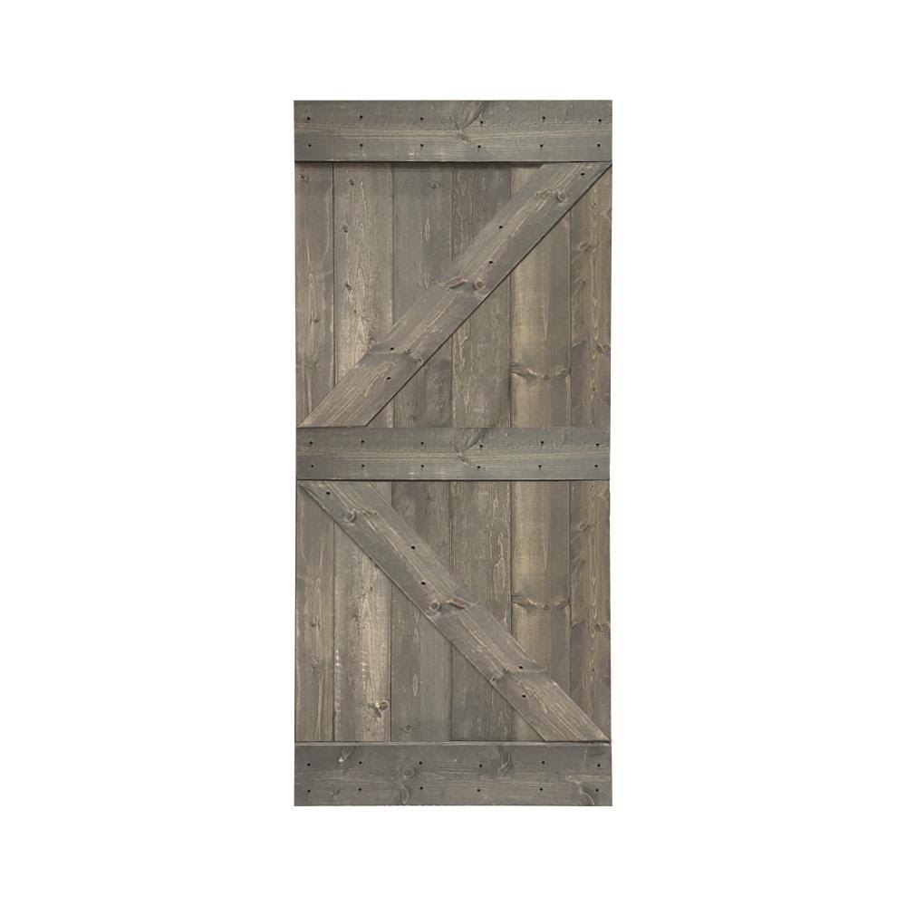 Pre Assembled Solid Pine Wood Interior Sliding Barn Door Slab H64423