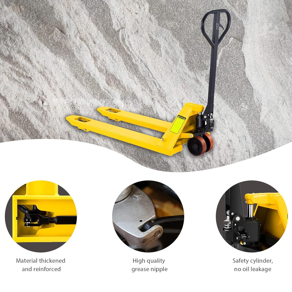 Pallet Jack Hand Pallet Truck 48 L x 27" W 4400 lbs Capacity B346