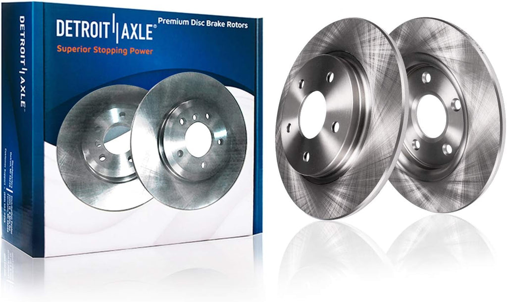 12.60" Front & Solid Rear Disc Rotors + Brake Pads 8pc Set O54836