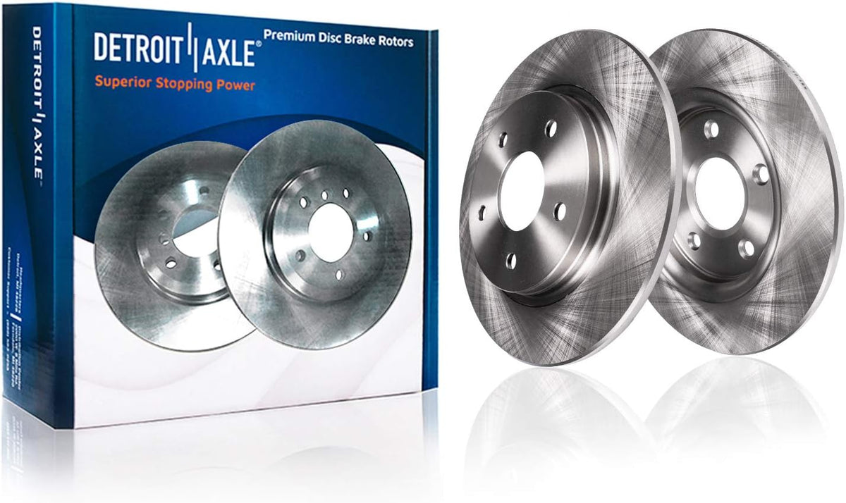 12.60" Front & Solid Rear Disc Rotors + Brake Pads 8pc Set O54836