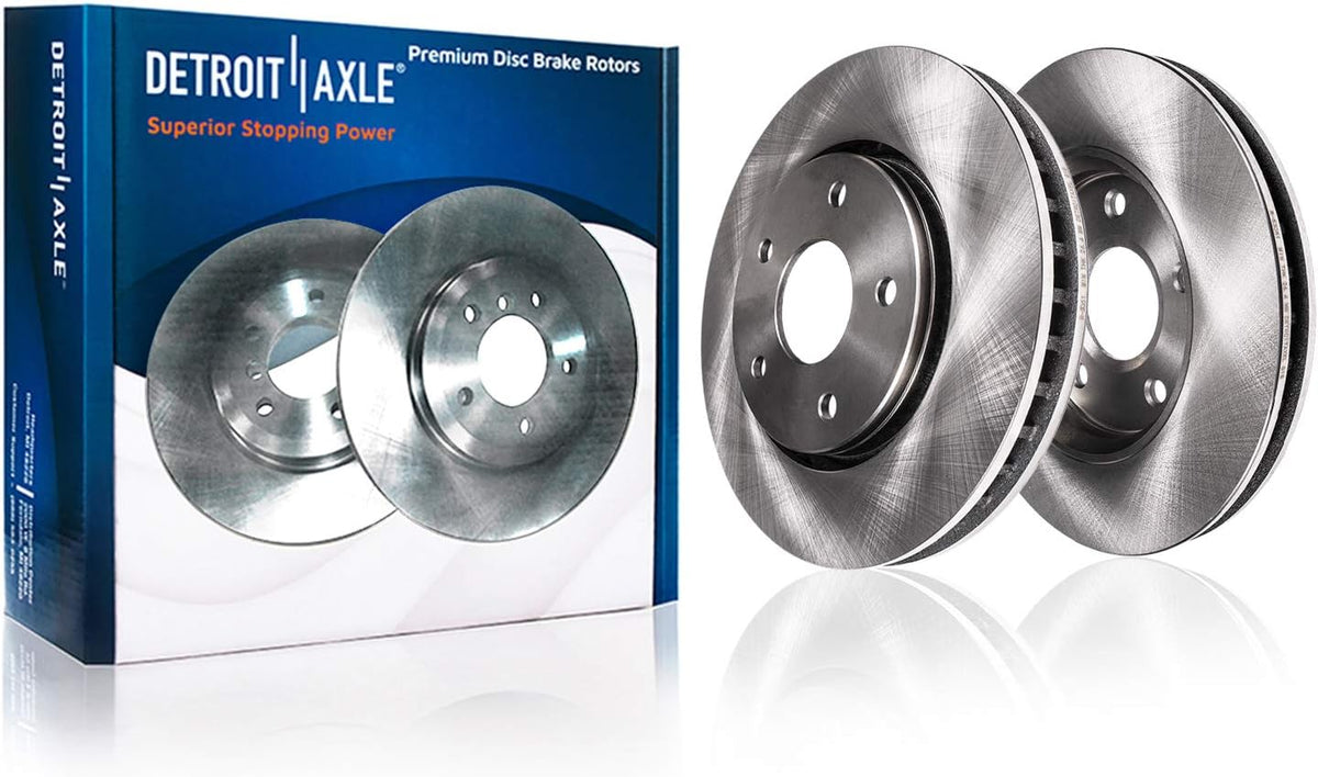12.60" Front & Solid Rear Disc Rotors + Brake Pads 8pc Set O54836