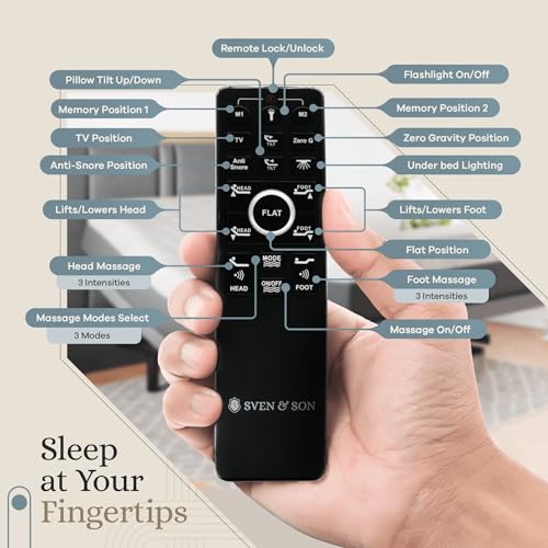 Adjustable Bed Base with Head and Foot Lift, Massage, USB, Zero Gravity V5586