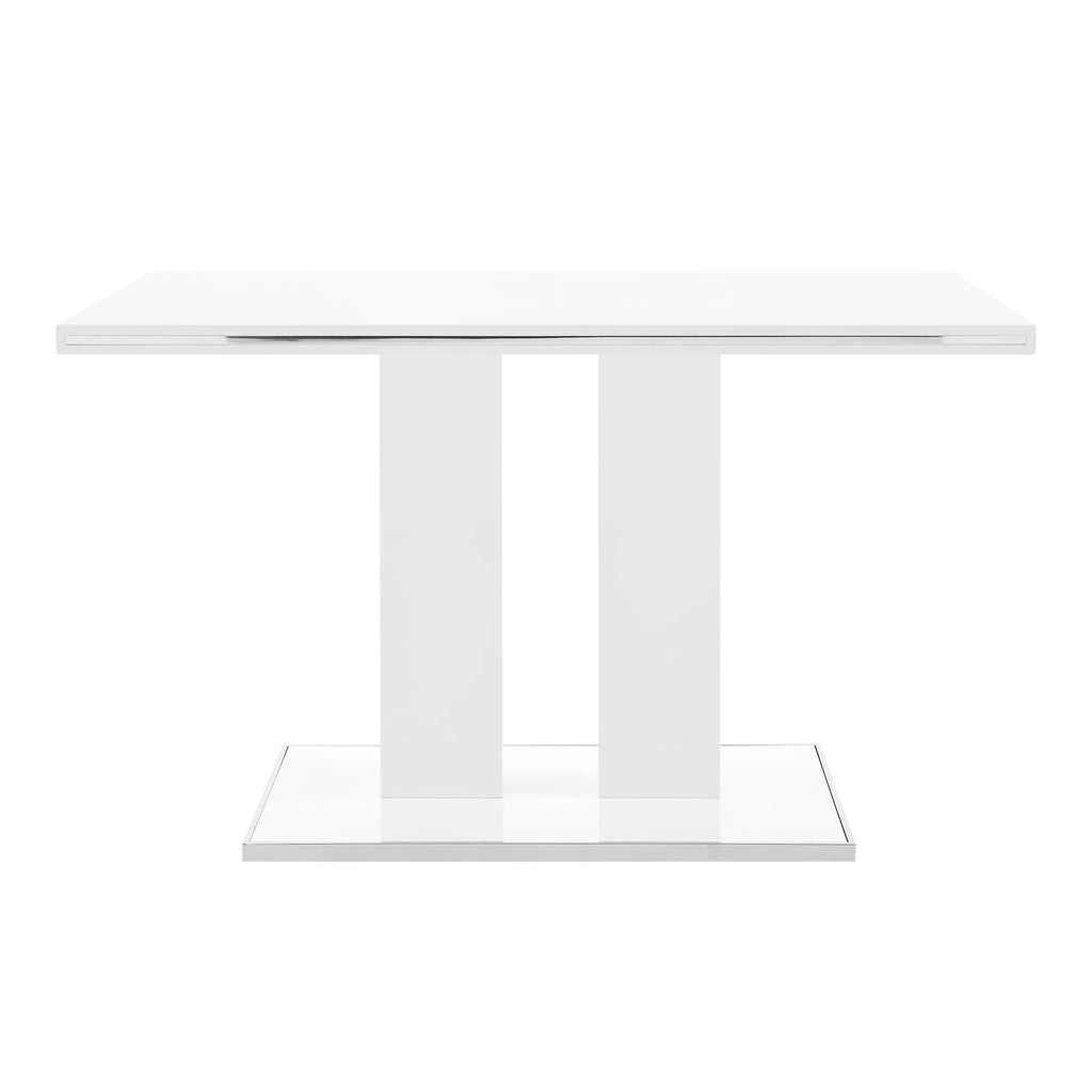 5-Piece Modern Wood & Metal Dining Set E668