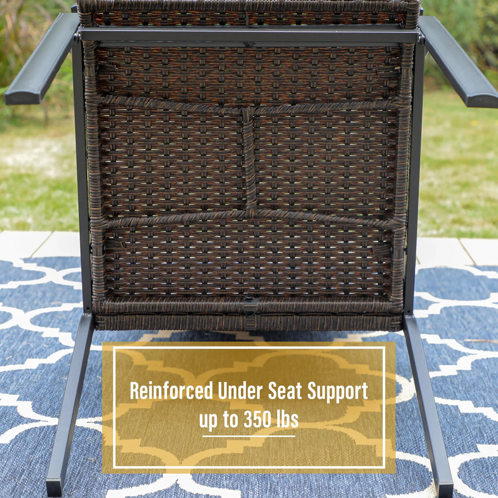 9 Pieces Wicker Rattan Outdoor Patio Dining Set N7796
