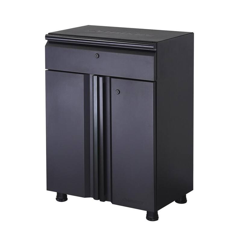 6-Piece Welded Steel Garage Storage System in Black A327