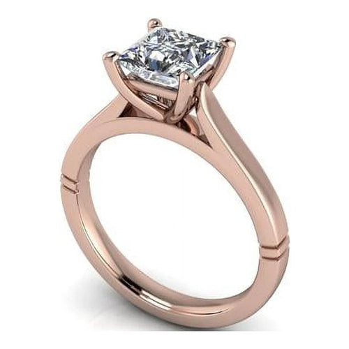 14K Rose Gold Diamond Wedding Ring X115