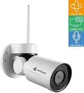 Wireless Security Camera with Spotlight, Battery Powered, Motion Detection, Siren Alarm, Weatherproof X36936