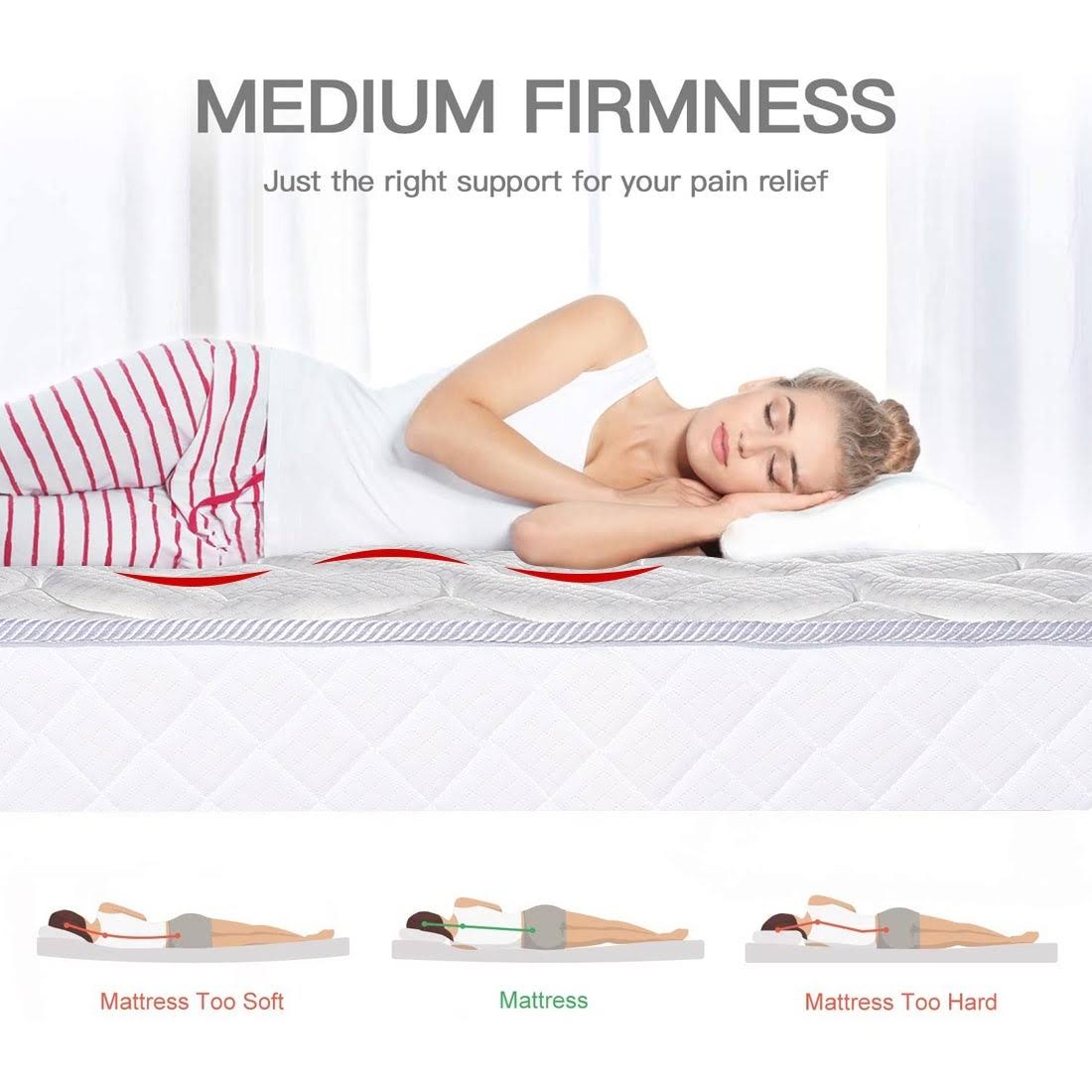 White Full Mattress W675