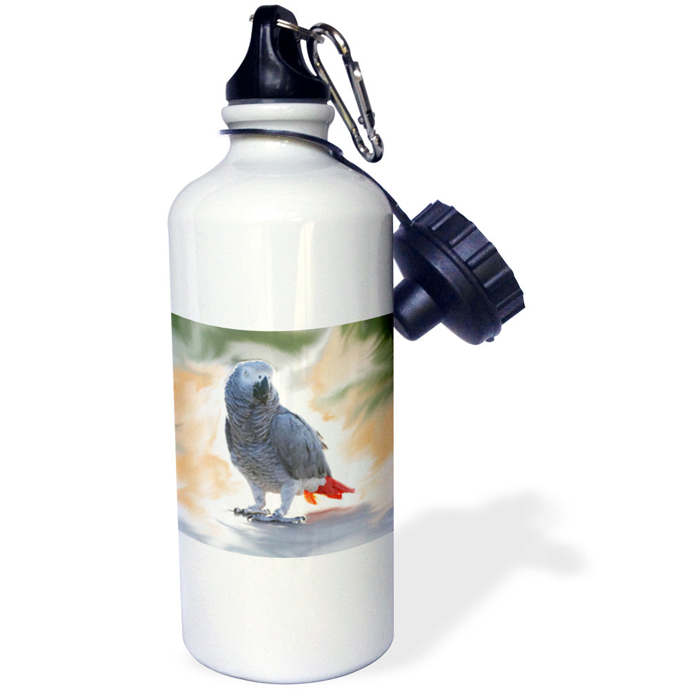 African Grey Parrot Sports Water Bottle 21oz S363499