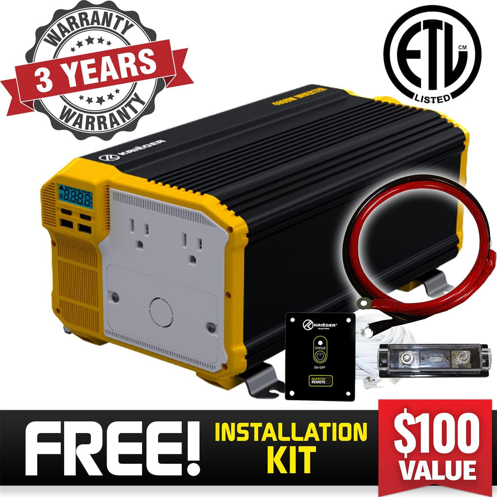 3000 Watts Power Inverter 12V to 110V Modified Sine Wave Car Inverter L160927
